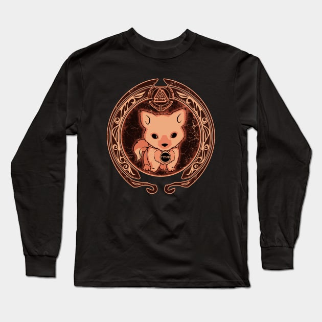 Cute Fenrir Long Sleeve T-Shirt by NicGrayTees